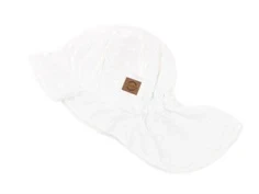 Mikk-line solhat hvid broderie anglaise